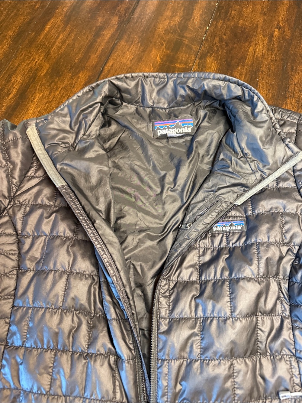 Patagonia Quilted Puffer Jacket — Gray - Picture 7 of 8